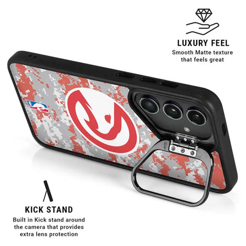 NBA Atlanta Hawks Digi Camo Galaxy S24 FE Kickstand Case